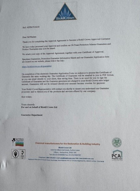 Biohil Crown Letter